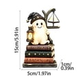 thumbnail image 3 of Halloween House Decor Haunted House Decorations 6 Inch Vintage Wooden Halloween Display Spooky Indoor Table Decor for Home Party Mantel, 1 Pack, 3 of 7