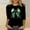 #48Black, variant on Byworldtasic Plus Size St. Patrick's Day Shirts for Women Graphic Crewneck 3/4 Sleeve Tops Cute Loose Fit Casual Blouses