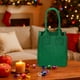 thumbnail image 1 of Velvet Drawstring Christmas Gift Bag with Festive Decorative Design for Holiday Packaging, 1 of 7