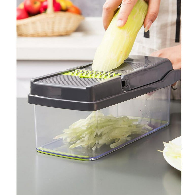 Strong Tough and Multifunctional Vegetable Chopper Manual, Adjustable Veggie  Chopper with Container, Chopper Vegetable Cutter with Spice Chopper Set 7  for Sale in Sorrento, FL - OfferUp