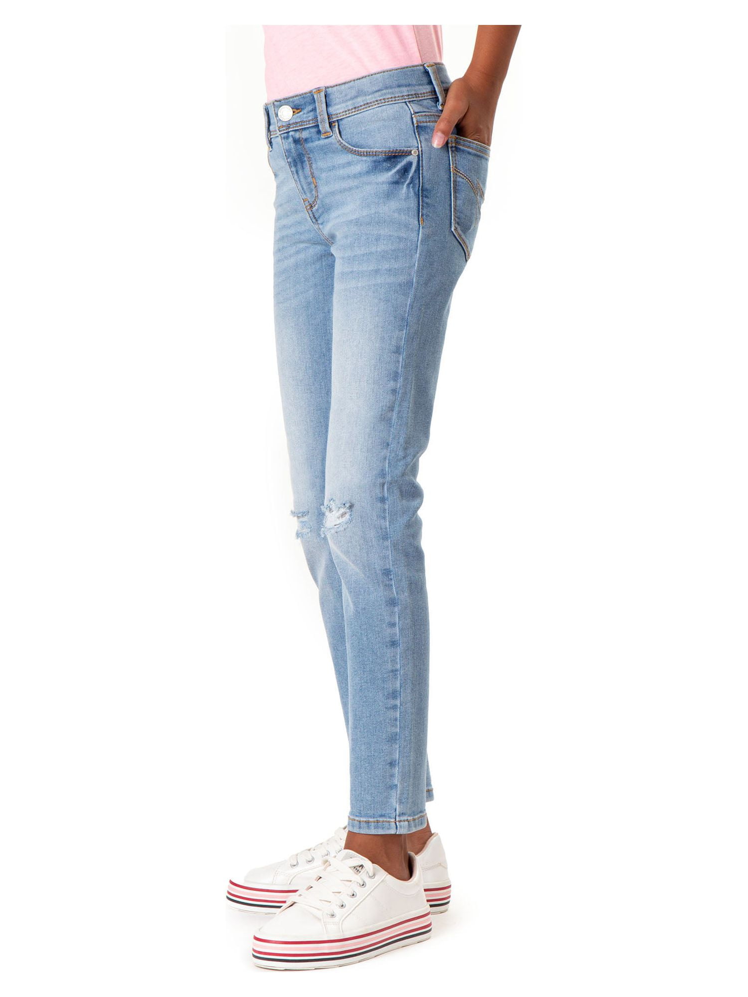 Jordache Girls Mid Rise Destructed Skinny, Sizes 5-18 & Slim