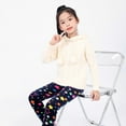 thumbnail image 2 of Otqutp Baby Sports Overalls Children Girls Leggings Printing Warm Thick Lined Kids Skinny Pants Trousers Teenage Child 2 To 13 Years(,8-9 Years), 2 of 7
