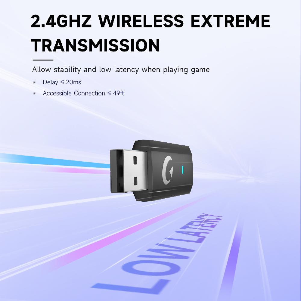 Artsic Wireless Gaming Headset With RGB Light and 40-Hour Battery photo 7