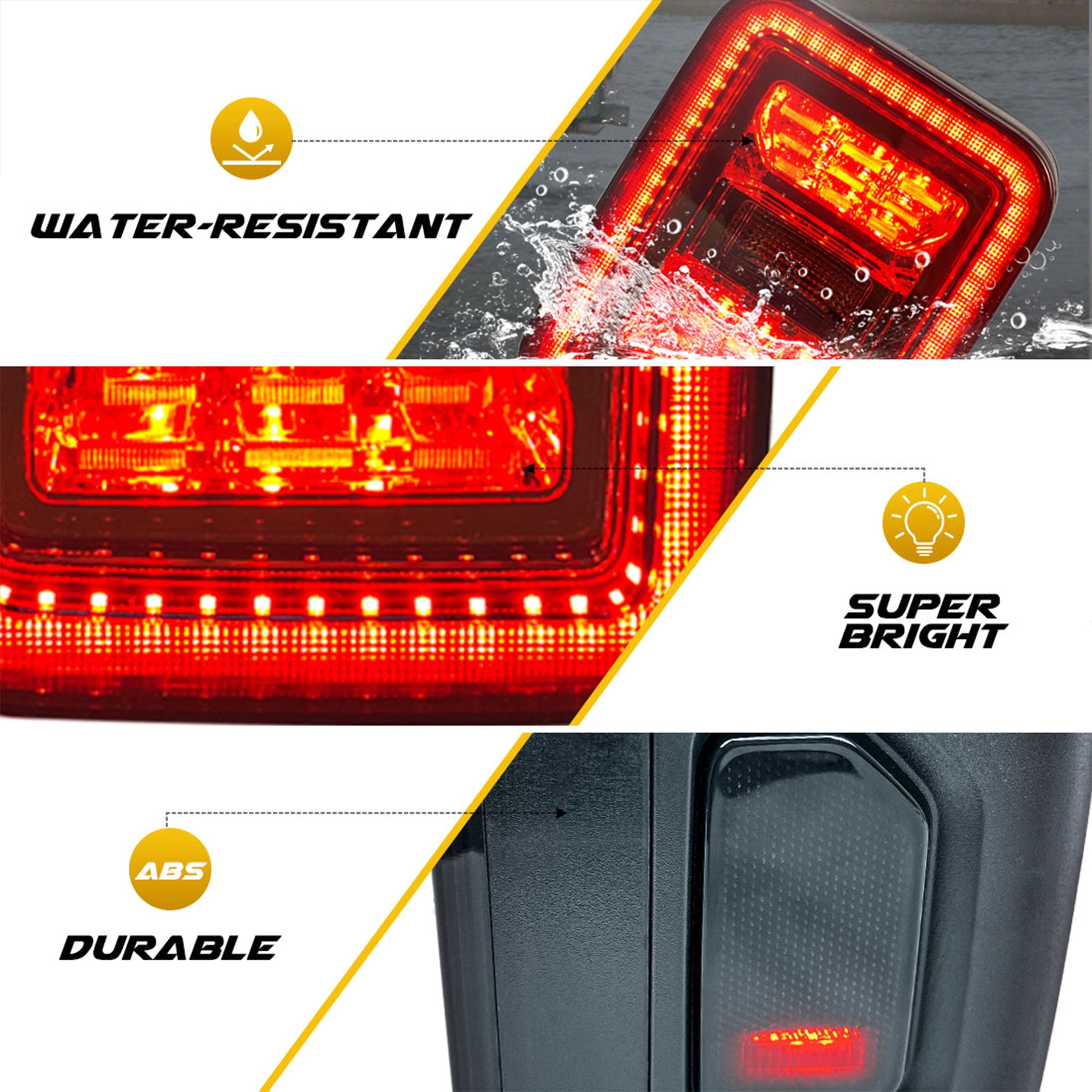 AMERICAN MODIFIED LED Backup Tail Lights for 2020-2023 Jeep Gladiator JT