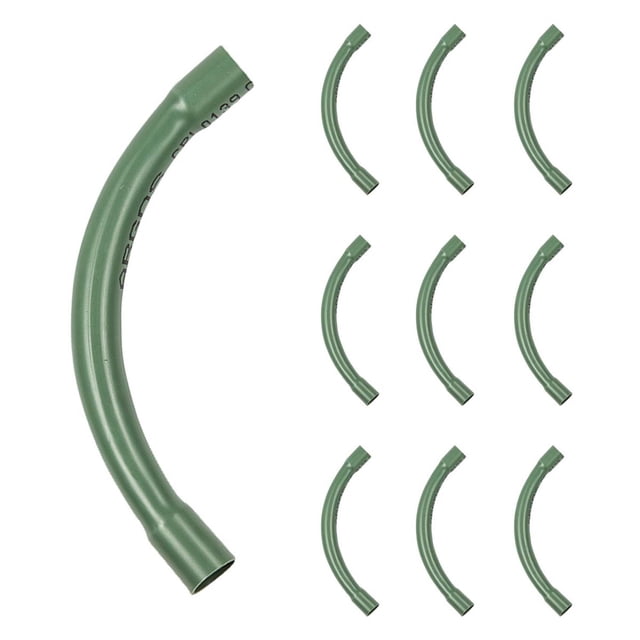 Codo 1 1/2 Conduit Argos PVC Ligero Verde 10 Piezas 1 1/2 Pulgadas