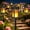 White lampshade, variant on Solar Pathway Lights Outdoor, 8 Pack Solar Powered Garden Lights, Waterproof IP65, Auto On/Off Outdoor Light for Outside Lawn Patio Walkway Driveway Decor Landscape Lighting