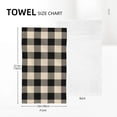 thumbnail image 3 of ZNDUO Retro Geometric Plaid Pattern Bath Towel, Microfiber Shower Towels, 27.5×16 in, 3 of 7
