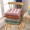 thumbnail image 2 of Zhuge Cushion Garden Terrace Home Kitchen Office Thick Comfortable Cushion, Khaki, 16* 16 inches, 2 of 5
