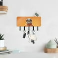 thumbnail image 6 of Owl Firemen Mail Holder Organizer Wall Mount with Shelf Key Holder Key Rack with 5 Key Hooks for Wall Decorative, 6 of 6