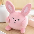 thumbnail image 2 of hirigin Stuffed Bunny Plush Toy Rabbit Decompression Toys Plushie Toys Stuffed Animal Plush Doll Stress Relief Plushie Squeeze Toy for Adult, Kids, Boys, Girls (Pink), 2 of 4
