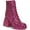 Hazy Mauve, variant on Circus By Sam Edelman Kia Sequin Dark Punk Pink Lace Up Side Zipper Ankle Boots (Dark Punk Pink, 6.5)