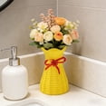 thumbnail image 5 of Unique Faux Weave Decorative Vase Modern Plastic Floral Vase For Home Wedding Table Centerpiece Shelf Display Minimalist Decorative Accent For Living Room Bedroom Office Stylish Gift, 5 of 6