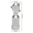 thumbnail image 4 of ToppiJoy 3 Rotating Nozzles Spray Head, 360 Degree Rotating Tank Washing Spray Nozzle, Stainless Steel Cleaning Nozzle, Internal Thread Rotary Spray Nozzle Silver, 4 of 11