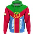 thumbnail image 2 of Sudadera con capucha con el emblema nacional de Eritrea y la bandera de África para hombre, ropa informal, sudadera deportiva, 2 of 5