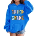 thumbnail image 3 of Mercatoo Girls 3rd Grade Ho𝐨dies Bac𝐤 to School Outfit Third Grade Oversized Pullover First Day of School Graphic Sweatshirts, 3 of 7