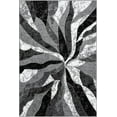 thumbnail image 2 of Modern Abstract Area Rug Hand Carved Contemporary Geometric Swirls Vibrant Colors Carpet for Living Room Bedroom Design PR1002 (Grey, 5' x 7'), 2 of 9