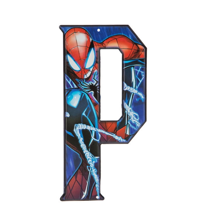 Spider Man Superhero Letter P Metal Sign Home Decoration Wall Art P Metal Sign Home Decoration Wall Art