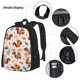 thumbnail image 3 of Disketp Forest Squirrel Nuts Mochila Estampada de Gran Capacidad con Lonchera y Estuche, Set de 3 Piezas para Estudiantes, 3 of 7