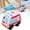 White, variant on Children’s Fire Truck Plush Toy – Simulation Car Doll Pendant Keychain for KidsChildren's cognitive simulation toy car plush doll pendant white