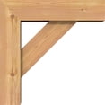 thumbnail image 3 of Ekena Millwork 5 1/2"W x 18"D x 18"H Traditional Block Smooth Bracket w/ Offset Brace, Western Red Cedar, 3 of 25