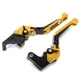 thumbnail image 2 of Manijas De Embrague De Freno, Palancas De Embrague De Freno De Motocicleta Reemplazo De Resistencia Al Desgaste Para YAMAHA MT 09 Tracer 2015-2021 Para Modificación Cergrey Oro, 2 of 8