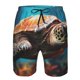 thumbnail image 3 of Fotbe Realistic Turtle Trajes de Baño Estampados para Hombre, Shorts de Verano de Secado Rápido, Ropa de Playa, Bañadores-3X-Large, 3 of 6