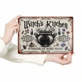 thumbnail image 4 of HELLOYOUNG Vintage Witch's Kitchen Iron Sign Retro Wall Art Rustic Decor for Living Room Bedroom Halloween Home Boho Cottagecore, 4 of 6