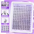 thumbnail image 6 of Lash Clusters Natural Lash Extensions Invisible Band Waterproof 8-16mm Cluster Eyelash Extensions Wispy Eyelash Clusters Individual Lashes Cluster Lashes by, 6 of 9