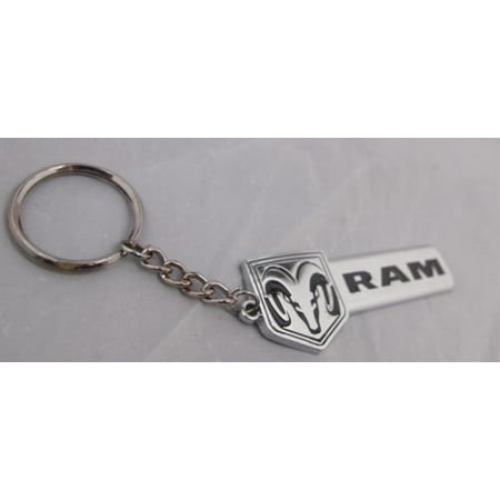 H-A-Motorsports 131388739287 Dodge Ram 3d Bowtie Logo Metal Key Chain Keychain Ring Badge Accessory Chrome