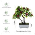 thumbnail image 2 of Plantas en macetas con frutas artificiales, plantas verdes artificiales, adornos familiares creativos, plantas en macetas, 2 of 5