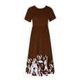 thumbnail image 5 of Mefallenssiah Robe Imprimée à Manches Courtes et Col Rond pour Femmes, 5 of 5