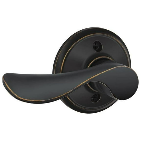 Champagne Left Handed Lever Non-Turning Lock, Aged Bronze (F170 CHP 716 LH)