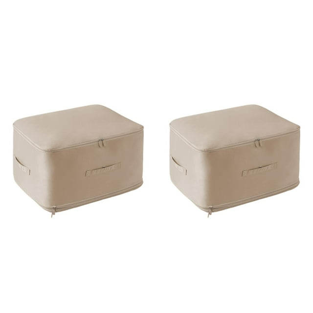 Sac de Compression pour Couette et Doudoune en Soie, Sac de Rangement pour Literie et Doudoune*2 Pack