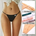 thumbnail image 4 of Tangas de algodón S-XL para mujer, ropa interior Sexy de cintura baja con parte trasera en T, bragas de Bikini cómodas, ropa interior de algodón, lencería, 4 of 4