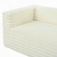 thumbnail image 6 of [Modern 89" Corduroy 3-Seat Sofa with Squared Arm - Luxury Soft for Living Room], 6 of 13