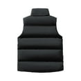 thumbnail image 4 of Hearthz Puffer Vests for Men Fleece Sleeveless Stand Collar Jacket Full Zipper Winter Warm Mens Vests with Pocket, 4 of 8
