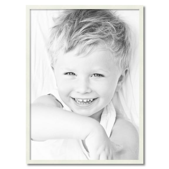ArtToFrames 27x37 inch White Picture Frame, White 27" x 37" Wood Poster Frame (WOM-5138) 1234