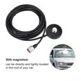 thumbnail image 3 of Antena móvil para coche con base magnética para montaje en techo con cable coaxial UHF macho de 5 metros de largo, 3 of 7