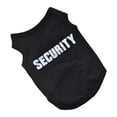thumbnail image 2 of Pet Winter Clothes Puppy Dog Cat Vest T Shirt Coat Dress Sweater Apparel "SECURITY", Black S, 2 of 4