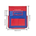 thumbnail image 4 of Student Chair Seat Back Organizer School Stationery Storage Bag Polyester High-Capacity Chairback Buddy Pockets, 4 of 8