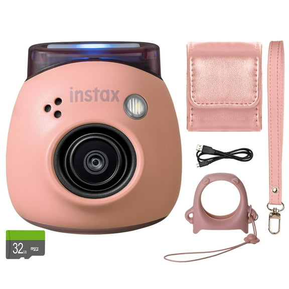Cámara digital Fujifilm INSTAX PAL rosa empolvado con accesorio