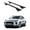 Black, variant on ERKUL Roof Rack Cross Bars for Porsche Macan 2014-2024 | Aluminum Crossbars with Anti Theft Lock for Rooftop | Compatible with Flush Rails - Black
