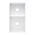 thumbnail image 4 of Empire Industries Sutton Place Fireclay 33" L x 18" W Double Basin Farmhouse Kitchen Sink In White, 4 of 5