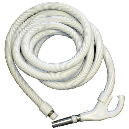 UPC 704550020005 product image for Central Vacuum Hose 30ft Hose Crushproof Low Voltage Switch- Grey with button | upcitemdb.com