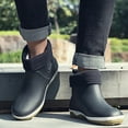 thumbnail image 2 of NOKIO Men'S Short Ankle Fleece-Lined Rain Boots Removable Fleece-Lined Rubber Rain Boots For Men, Men Rain Slip Casual Shoes Short On Boots Water Ankle Outdoor Fashion Men's Casual Shoes, 2 of 3
