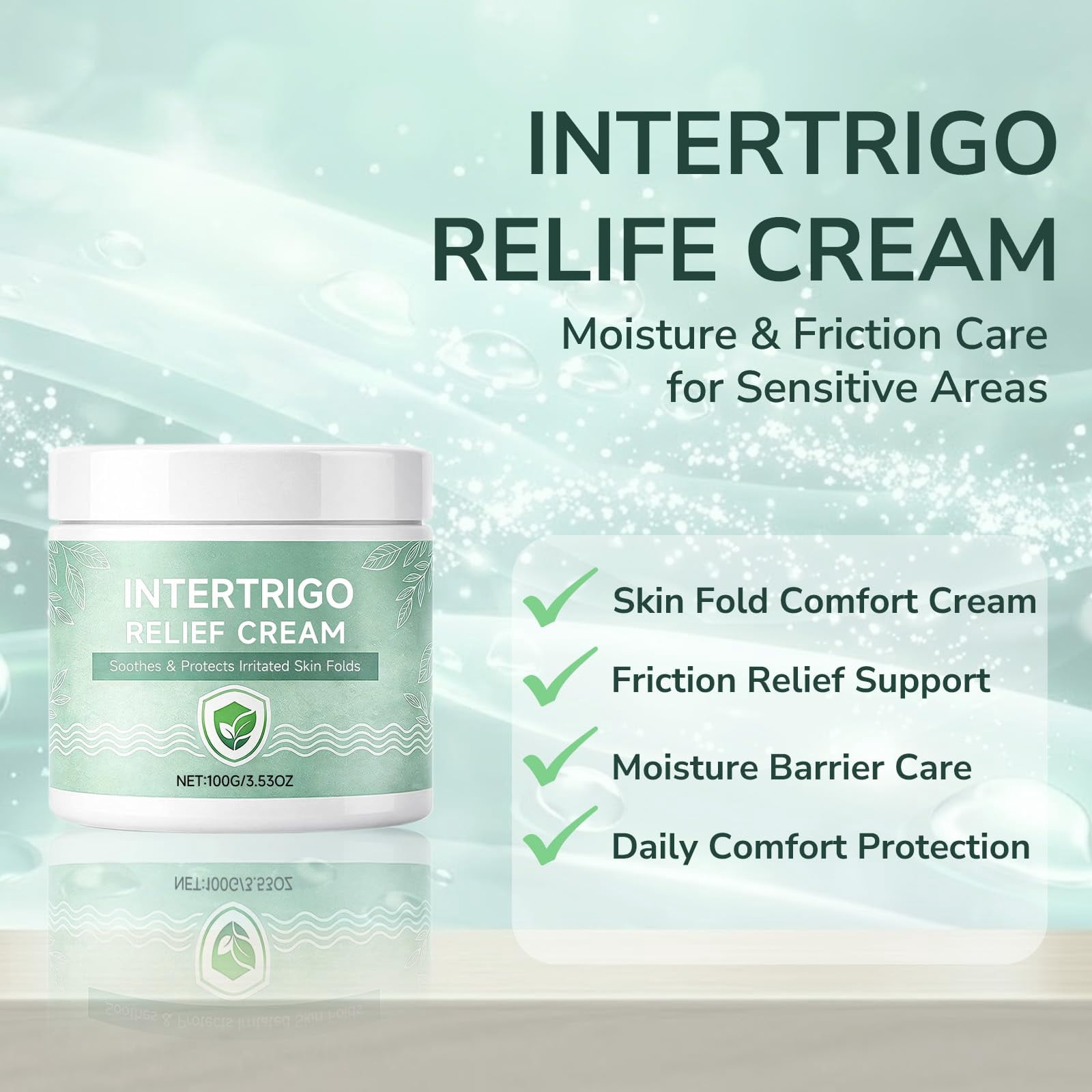 Healora Intertrigo Cream – Skin Fold Barrier Cream, Gentle Moisture Care for Friction-Prone Areas, Fast-Drying Non-Greasy Formula(1PC)