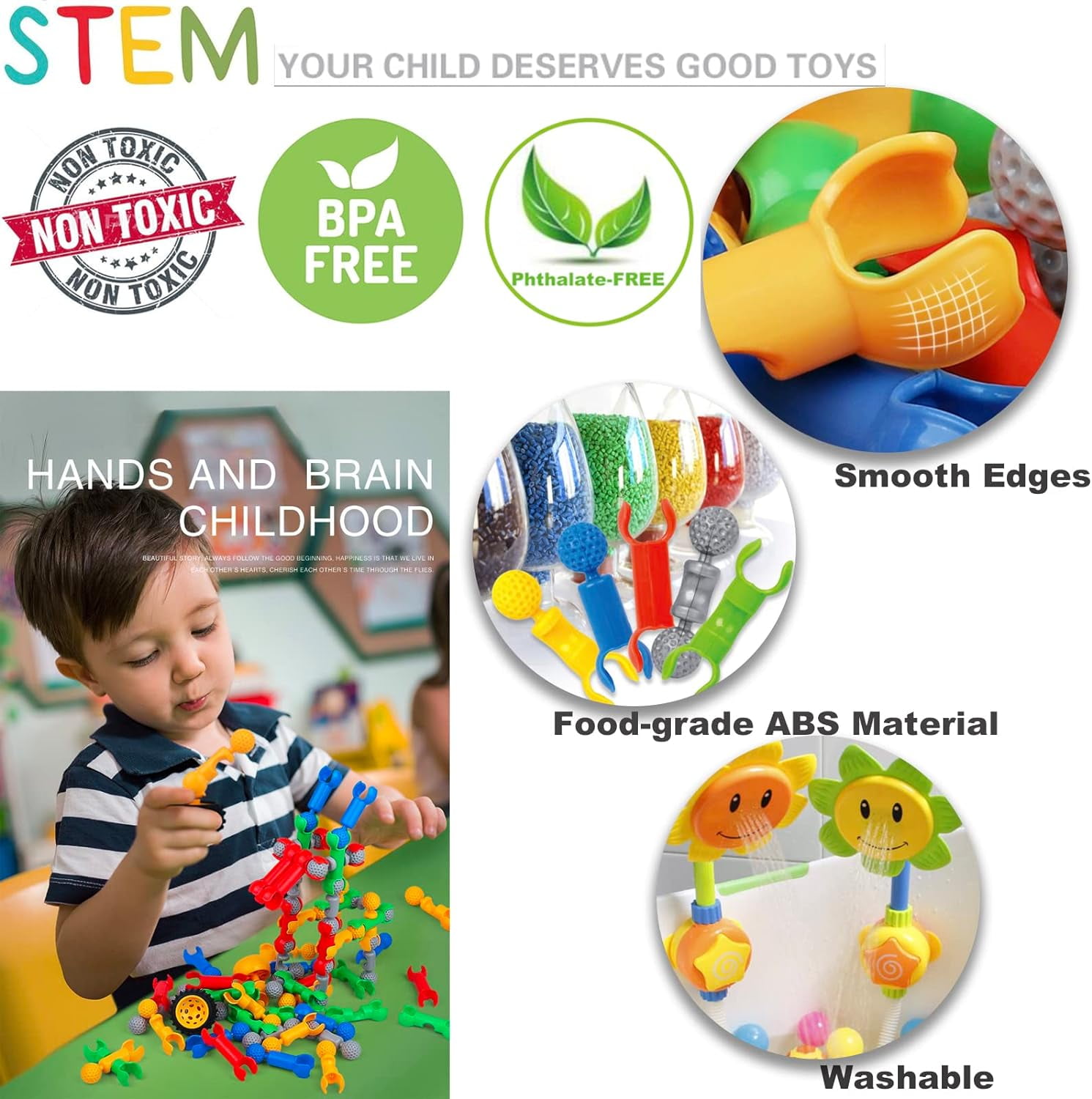 170 Pcs Building Toys for Kids Ages 4-8 with Toy Box Storage, Idea Guide, Building Blocks STEM Toys for 3 4 5 6 7 8 9 Year Old Creative Kids Activity, 170 Pcs STEM Building Toys for Kids Ages 4-8, Building Blocks