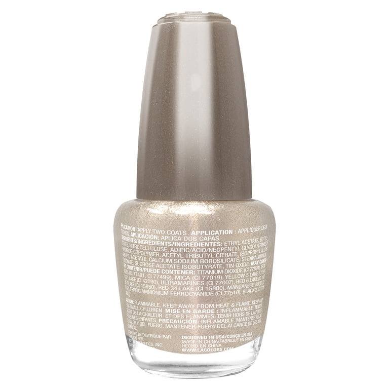 L.A. COLORS Gel-Like Shine Nail Polish, Mousse, Spice Dust, 0.44
