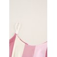 thumbnail image 3 of POGLIP Women's Lace-up Spaghetti Strap Striped Romper, 3 of 6