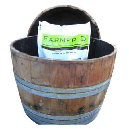 LadyBagsSF French Oak Wine Half Barrel Planter (Best Plants For Wine Barrels)